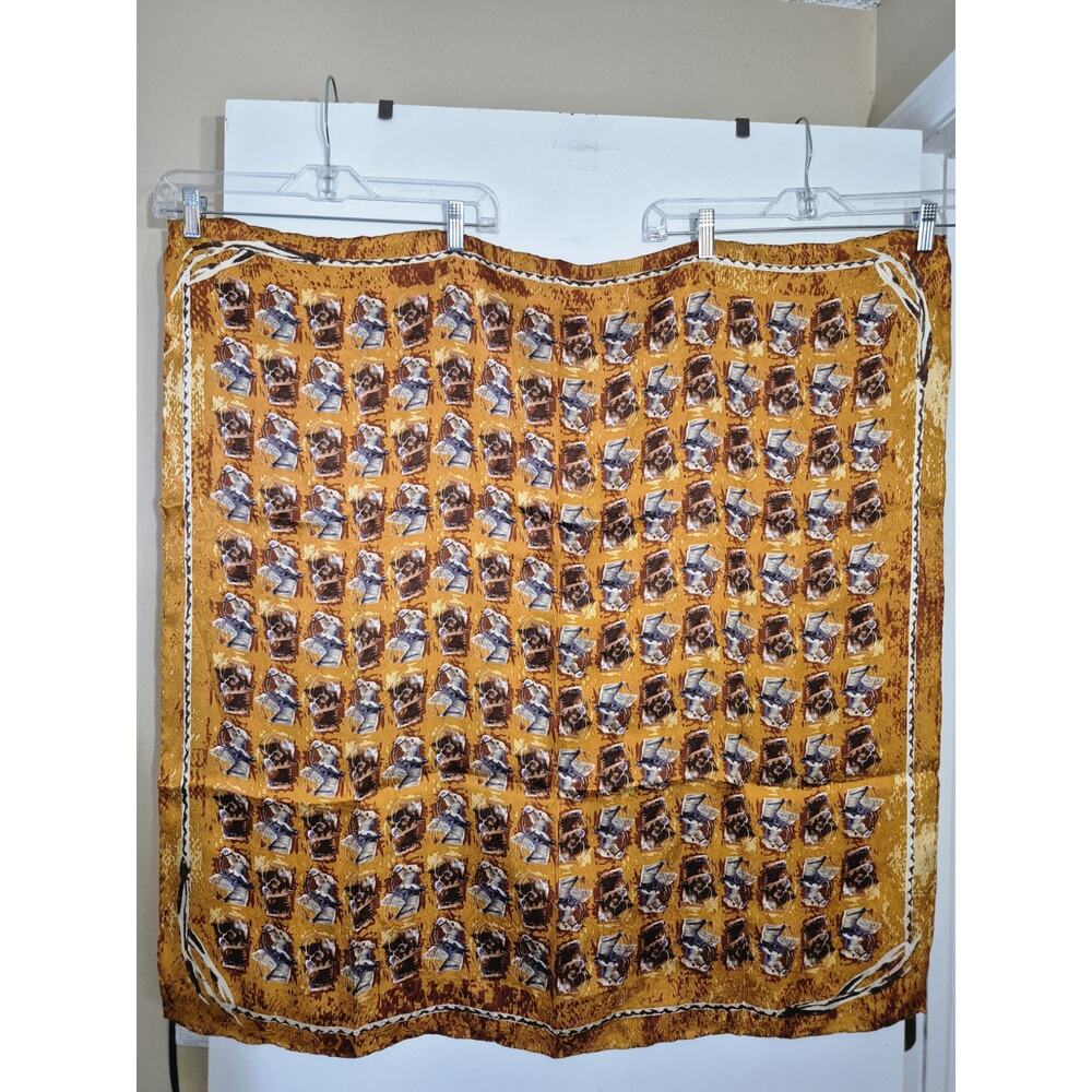 💥 Vintage Horse Head Rare Wear Scarf By Joelle D3